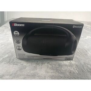 2Boom Pulse Wave Portable Wireless Bluetooth Speaker FM Radio Deep Bass Black